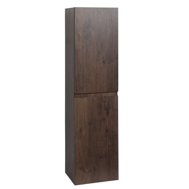 Angela 16" x 59" Wall Mounted Linen Cabinet ,Rosewood