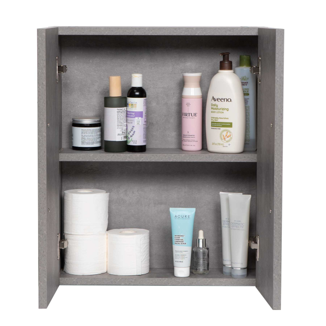 Over-the-toilet Wall Mounted Medicine Cabinet, Cement Grey Over-the-toilet Wall Mounted Medicine Cabinet, Cement Grey