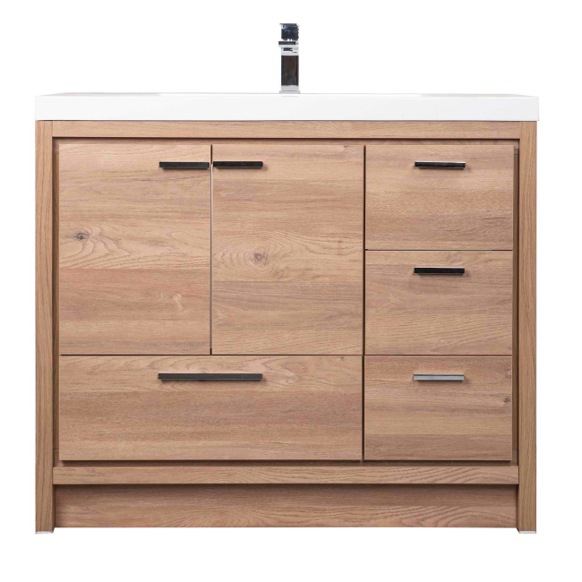 Buy CBI 42 Inch Modern Bathroom Vanity TN-LA1065R-RO, Red Oak on ConcepBaths.comBuy CBI 42 Inch Modern Bathroom Vanity TN-LA1065R-RO, Red Oak on ConcepBaths.com