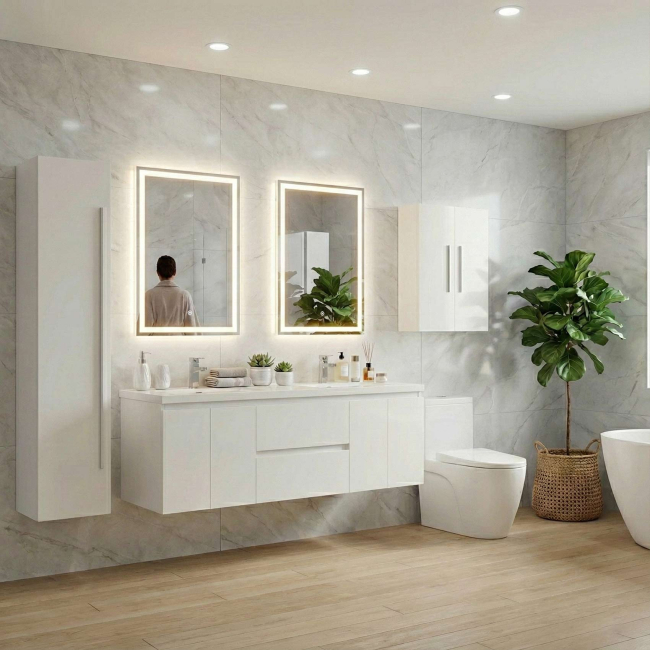 Over-the-toilet Wall Cabinet in Glossy White 20.5 in. W x 24.4 in. H TN-T520-SC-HGWOver-the-toilet Wall Cabinet in Glossy White 20.5 in. W x 24.4 in. H TN-T520-SC-HGW