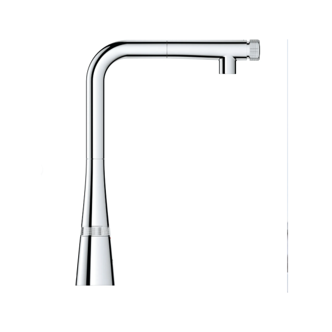 GROHE ZEDRA 31559002 GROHE Zedra SmartControl Pull-Out Single Spray Kitchen Faucet 1.75 GPM (6.6 L/min) GROHE StarLight Chrome