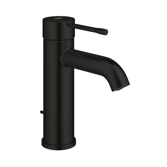 Grohe 235922431ESSENCE Single Hole Single-Handle S-Size Bathroom Faucet, 1.2 GPM (4.5 L/min) Matte Black