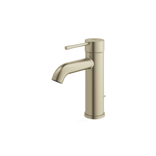 Grohe 23592ENA ESSENCE Single Hole Single-Handle S-Size Bathroom Faucet, 1.2 GPM (4.5 L/min) Brushed Nickel InfinityFinish