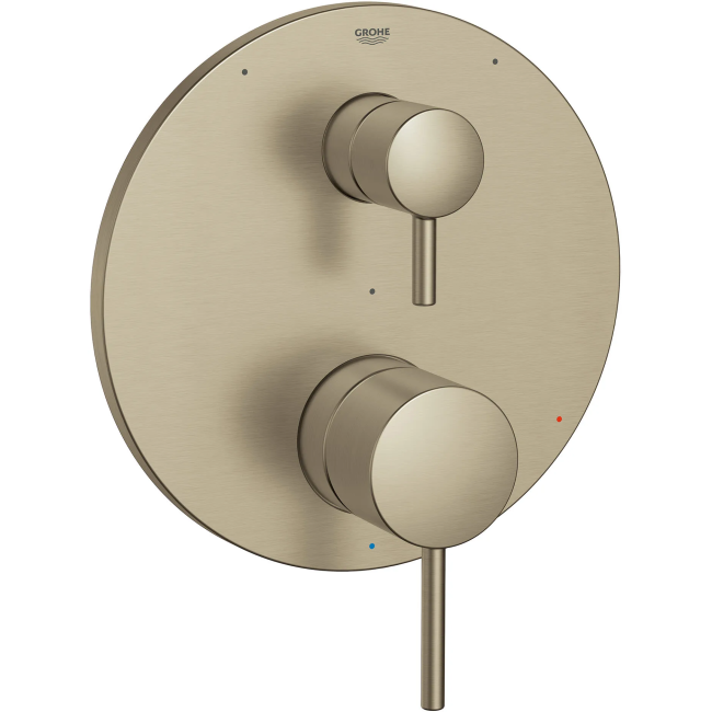 Grohe 29427EN0 TIMELESS PRESSURE BALANCE VALVE TRIM WITH 3-WAY DIVERTER WITH CARTRIDGE Brushed NickelGrohe 29427EN0 TIMELESS PRESSURE BALANCE VALVE TRIM WITH 3-WAY DIVERTER WITH CARTRIDGE Brushed Nickel