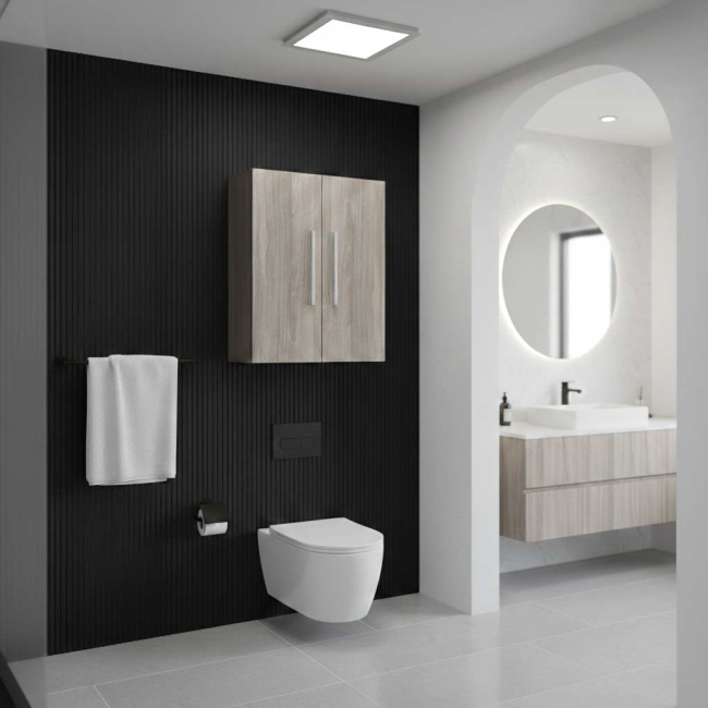 Over-the-toilet Wall Cabinet Maple Grey 20.5 in. W x 24.4 in. H TN-T520-SC-MPG