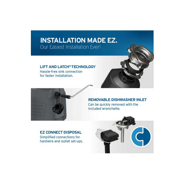 InSinkErator Pro 750 3/4 HP Continuous Garbage Disposal with Cord