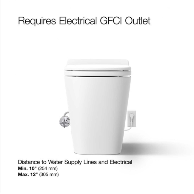 Kohler Leap K-28529-0 One-piece elongated smart toilet, dual-flush