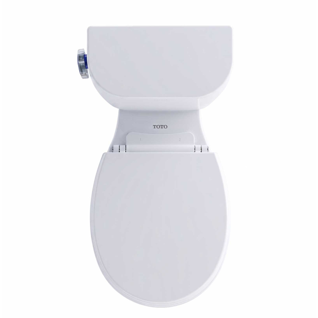 TOTO Entrada 1.28 GPF Close Coupled Round Toilet - Less Seat