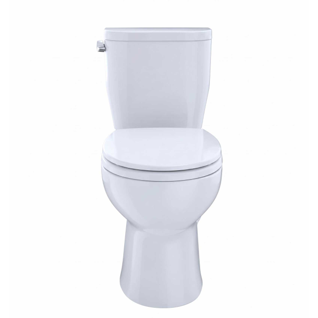 TOTO Entrada 1.28 GPF Close Coupled Round Toilet - Less Seat