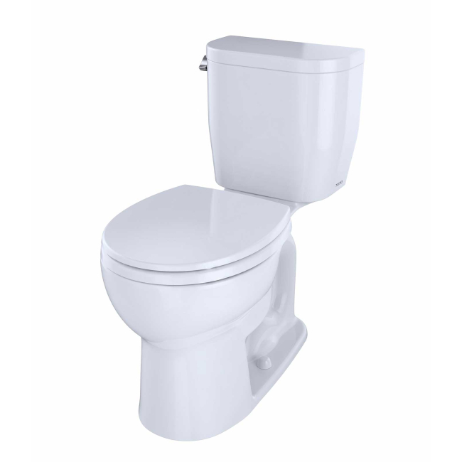 TOTO Entrada 1.28 GPF Close Coupled Round Toilet - Less Seat