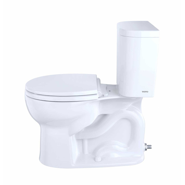 TOTO Entrada 1.28 GPF Close Coupled Round Toilet - Less Seat
