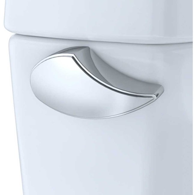 TOTO Drake II 1.28 GPF Two Piece Elongated Toilet with Left Hand Lever - Seat IncludedTOTO Drake II 1.28 GPF Two Piece Elongated Toilet with Left Hand Lever - Seat Included