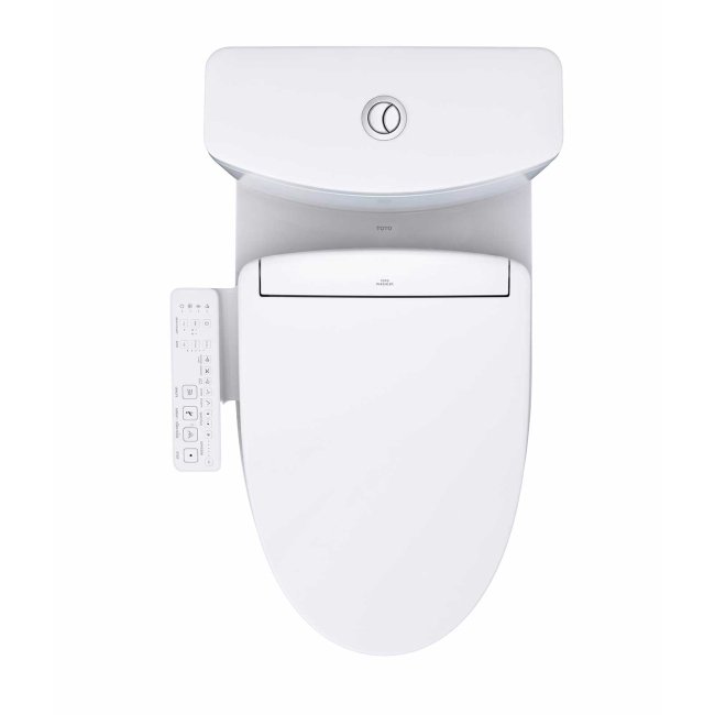 TOTO Washlet+ Aquia IV Two-piece Elongated Dual Flush 1.28 And 0.9 GPF Toilet And Washlet S2 Bidet Seat