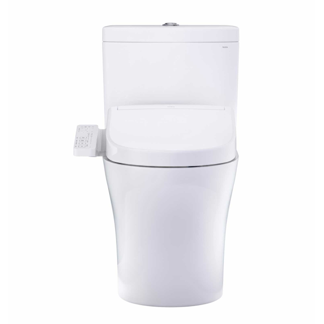 TOTO Washlet+ Aquia IV Two-piece Elongated Dual Flush 1.28 And 0.9 GPF Toilet And Washlet S2 Bidet Seat