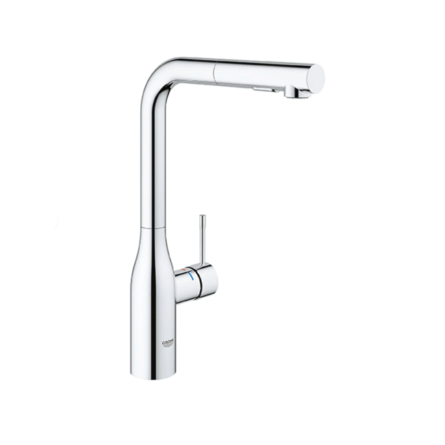 GROHE 30271000 Essence Single-Handle Pull-Out Kitchen Faucet Dual Spray 1.75 GPM (6.6 L/min) GROHE StarLight Chrome