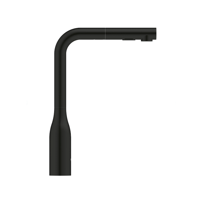 GROHE 302712430 Essence Single-Handle Pull-Out Kitchen Faucet Dual Spray 1.75 GPM (6.6 L/min) Matte Black