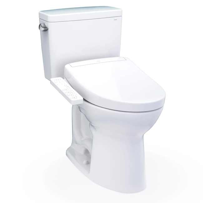 TOTO DRAKE WASHLET + S2 TWO PIECE TOILET - 1.28 GPF COTTON WHITETOTO DRAKE WASHLET + S2 TWO PIECE TOILET - 1.28 GPF COTTON WHITE
