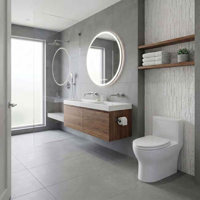 Toto MS672124CEFG#01 Redington 1.28 GPF One-Piece Elongated Universal Height Toilet with CEFIONTECT and SS124 SoftClose® Seat in Cotton White