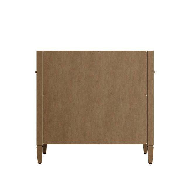 James Martin Brittany 36" Single Vanity, Pecan with 3 CM Ethereal Noctis Silestone Top