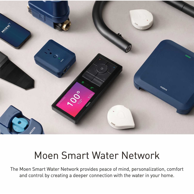 Moen Flo by Moen 3/4" in. Smart Water Shutoff with Water Monitoring and Remote Automatic Shutoff