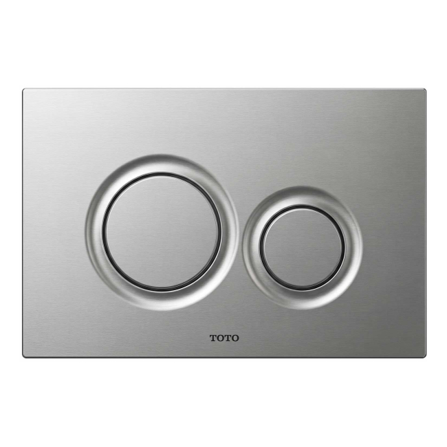 TOTO Dual Button Push Plate with Round Buttons for In Wall Tank Systems (DuoFit In-Wall Tanks)
