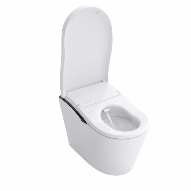 TOTO LS DUAL FLUSH TOILET - 1.0 GPF & 0.8 GPF MS8732CUMFG#01B BLACK TRIM