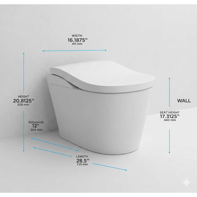 TOTO LS DUAL FLUSH TOILET - 1.0 GPF & 0.8 GPF MS8732CUMFG#01B BLACK TRIM