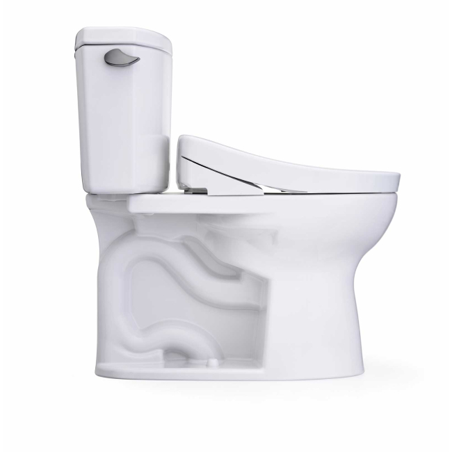 TOTO Washlet+ Drake II Two-piece Elongated 1.28 GPF Toilet And Washlet+ S5 Bidet Seat