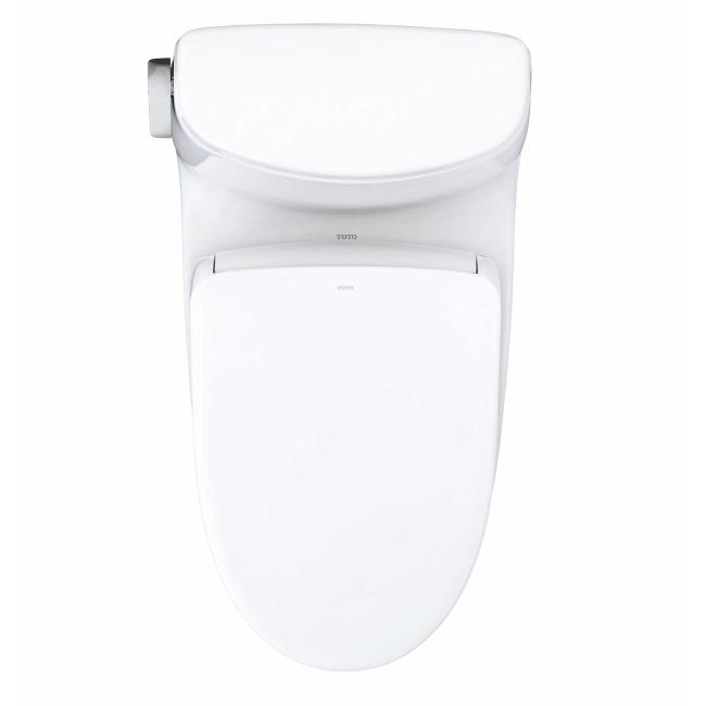 TOTO UltraMax II 1 GPF One Piece Elongated Chair Height Toilet with Washlet+ S7 Bidet Seat, Tornado Flush, CEFIONTECT Glaze, EWATER+, PREMIST, and Light