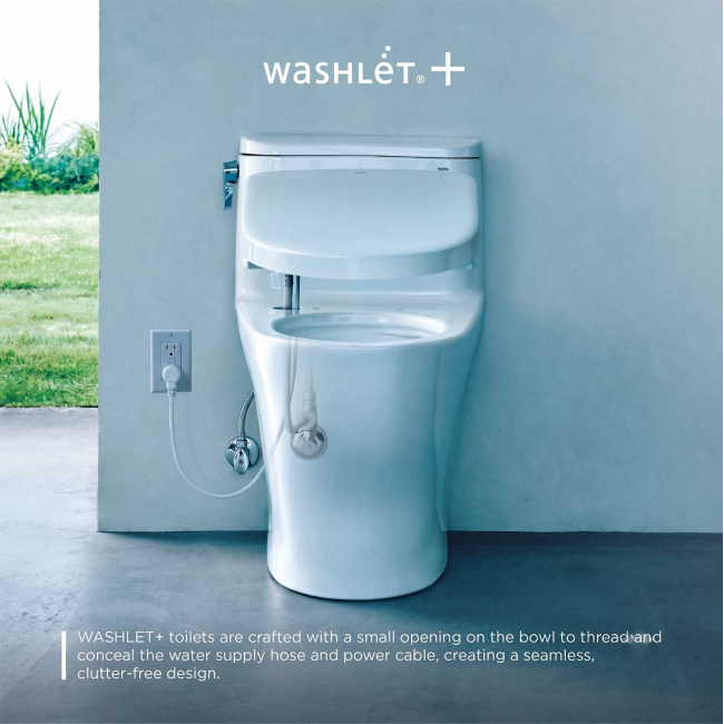 TOTO Ultramax 1.28 GPF One Piece Elongated Toilet with Left Hand Lever - Bidet Seat Included