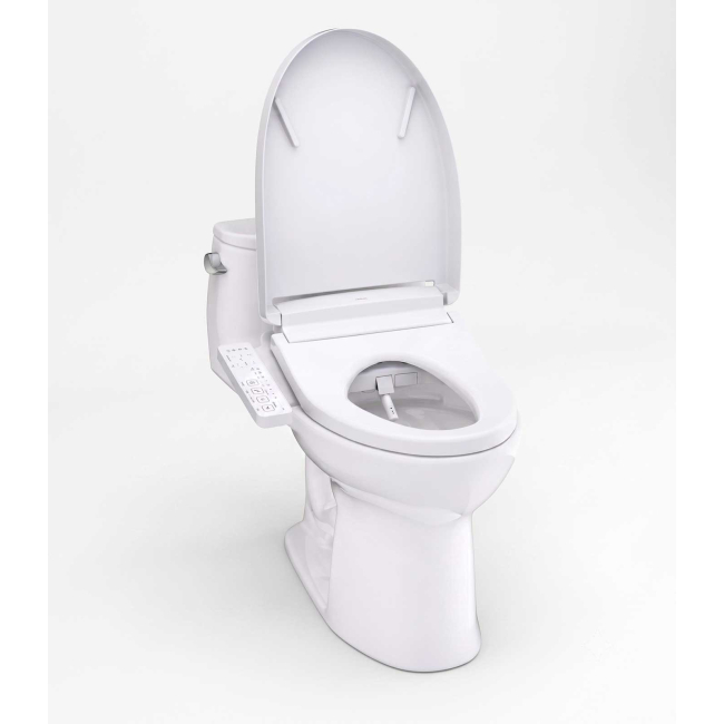 TOTO Ultramax 1.28 GPF One Piece Elongated Toilet with Left Hand Lever - Bidet Seat Included