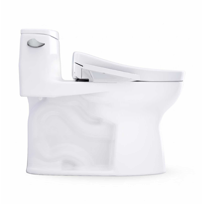 TOTO Ultramax 1.28 GPF One Piece Elongated Toilet with Left Hand Lever - Bidet Seat Included