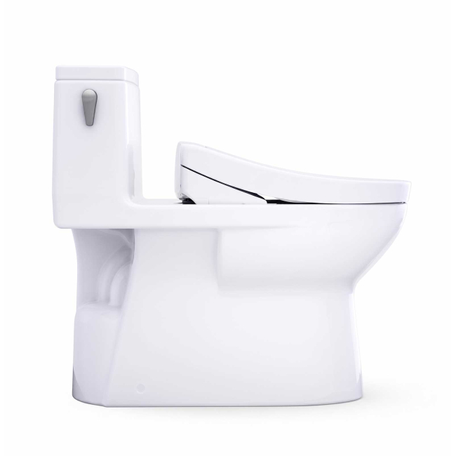 TOTO Redington 1.28 GPF One Piece Elongated Toilet with Left Hand Lever - Bidet Seat Included