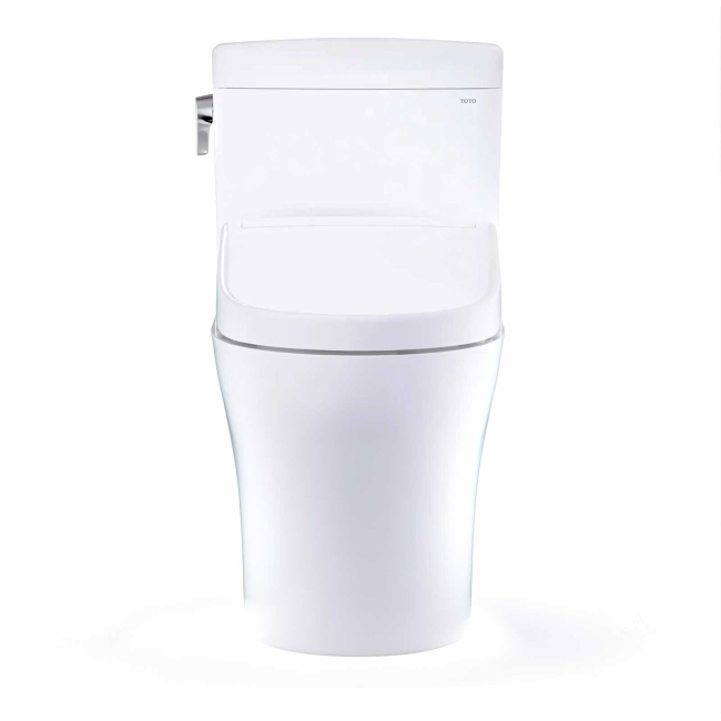 TOTO MW4363446CEMFGN#01 AQUIA IV CUBE - WASHLET + S5 TWO-PIECE TOILET - 1.28 GPF & 0.9 GPF COTTON WHITE