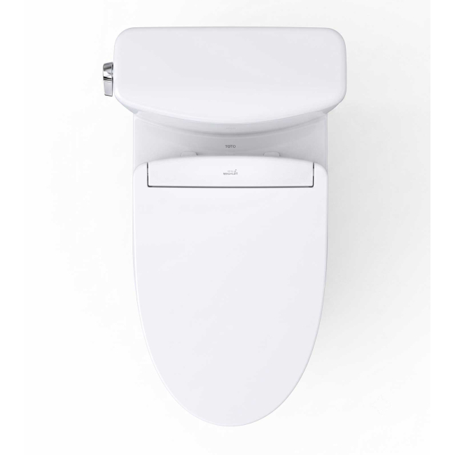 TOTO MW4363446CEMFGN#01 AQUIA IV CUBE - WASHLET + S5 TWO-PIECE TOILET - 1.28 GPF & 0.9 GPF COTTON WHITE