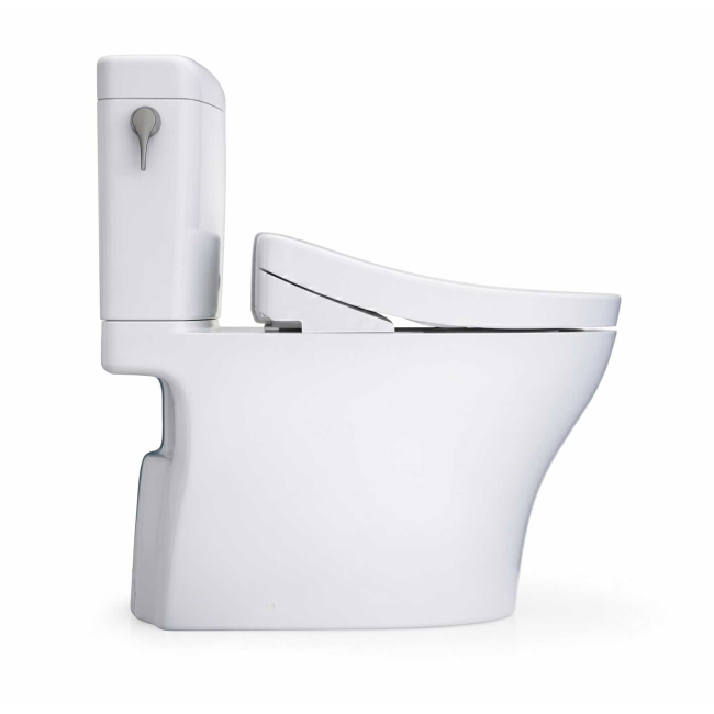 TOTO MW4363446CEMFGN#01 AQUIA IV CUBE - WASHLET + S5 TWO-PIECE TOILET - 1.28 GPF & 0.9 GPF COTTON WHITE