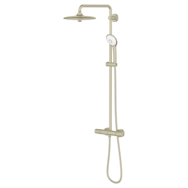 Grohe Euphoria Thermostatic Shower System with Shower Head, Hand Shower, Slide Bar, Shower Arm, and Hose