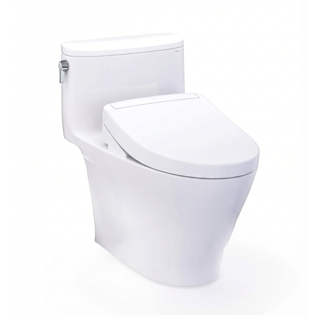 TOTO Washlet+ Nexus One-piece Elongated 1.28 GPF Toilet And Washlet S5 Bidet Seat Model: MW6423446CEFG#01