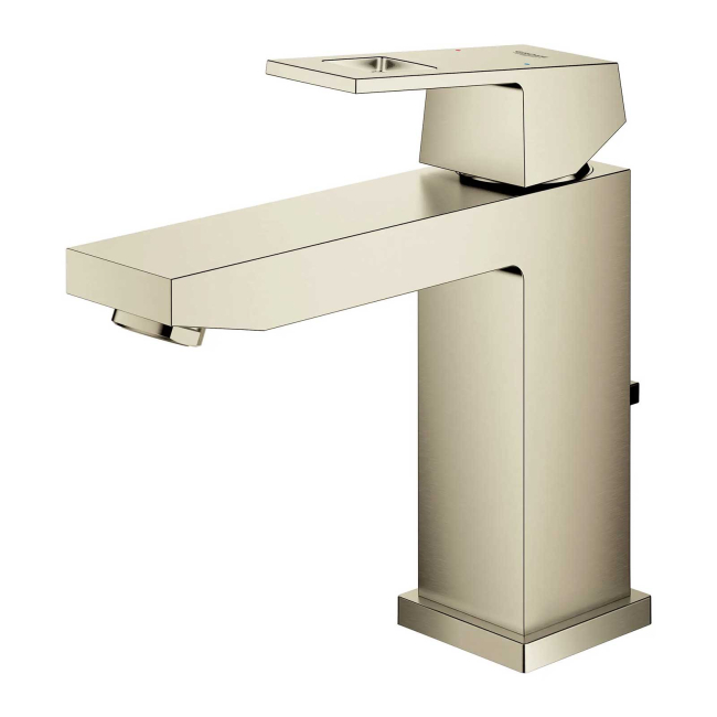 Grohe Eurocube 1.2 GPM Single Hole Bathroom Faucet with SilkMove, StarLight, EcoJoy, and QuickFix Technologies - Includes Drain AssemblyGrohe Eurocube 1.2 GPM Single Hole Bathroom Faucet with SilkMove, StarLight, EcoJoy, and QuickFix Technologies - Includes Drain AssemblyGrohe Eurocube 1.2 GPM Single Hole Bathroom Faucet with SilkMove, StarLight, EcoJoy, and QuickFix Technologies - Includes Drain Assembly