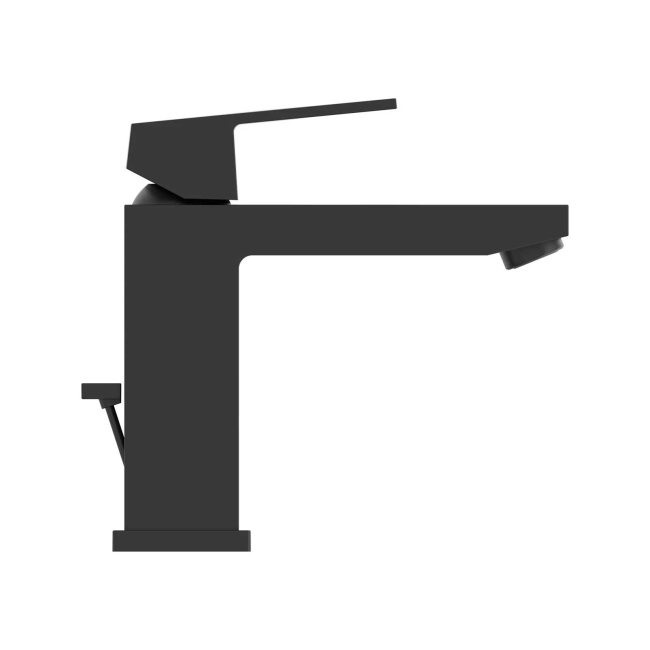 Grohe Eurocube 1.2 GPM Single Hole Bathroom Faucet with SilkMove, StarLight, EcoJoy, and QuickFix Technologies - Includes Drain Assembly