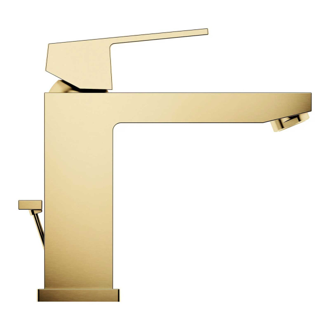 Grohe Eurocube 1.2 GPM Single Hole Bathroom Faucet with SilkMove, StarLight, EcoJoy, and QuickFix Technologies - Includes Drain Assembly