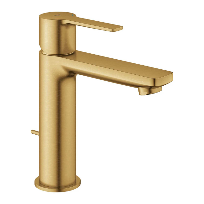 Grohe 23794GNA LINEARE Single Hole Single-Handle S-Size Bathroom Faucet, 1.2 GPM (4.5 L/min) Brushed Cool Sunrise