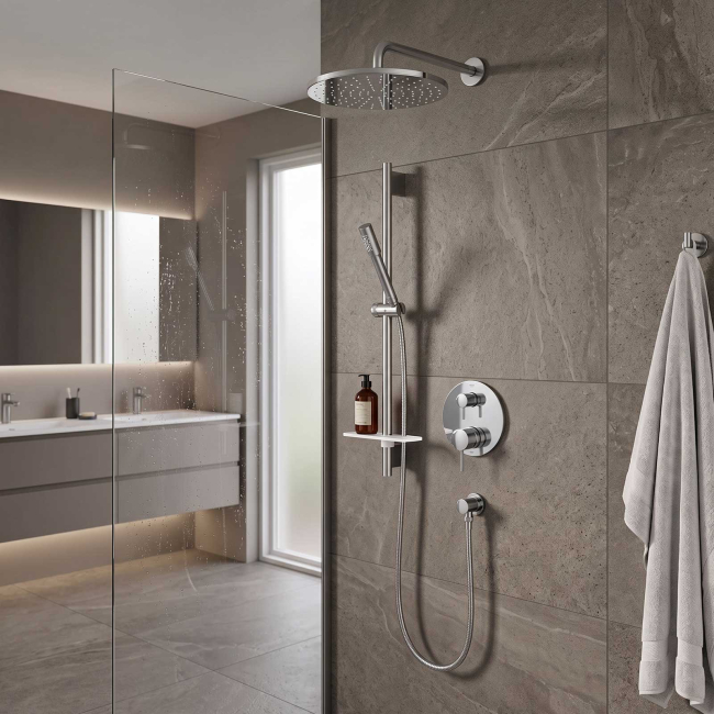 Grohe Timeless 29430000 2-Handle Pressure Balance Rainshower Bundle GROHE StarLight Chrome