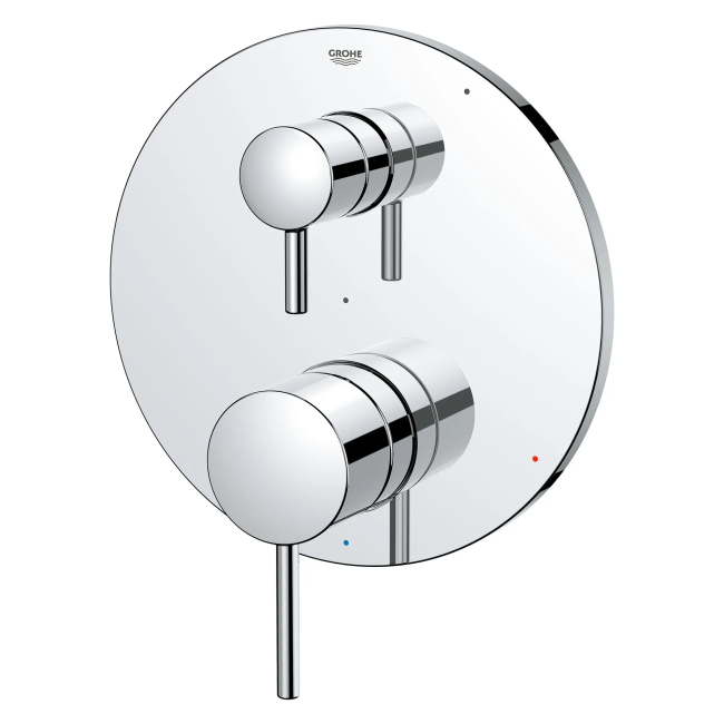 Grohe Timeless Two Function Pressure Balanced Valve Trim Only with Dual Lever Handles and Integrated Diverter - Less Rough In Matte Black Alternate Image Alternate Image Alternate Image Alternate Image Alternate Image Alternate Image Alternate Image Alternate Image Alternate Image Alternate Image Alternate Image Alternate Image Alternate Image Grohe Timeless Two Function Pressure Balanced Valve Trim Only with Dual Lever Handles and Integrated Diverter - Less Rough In
