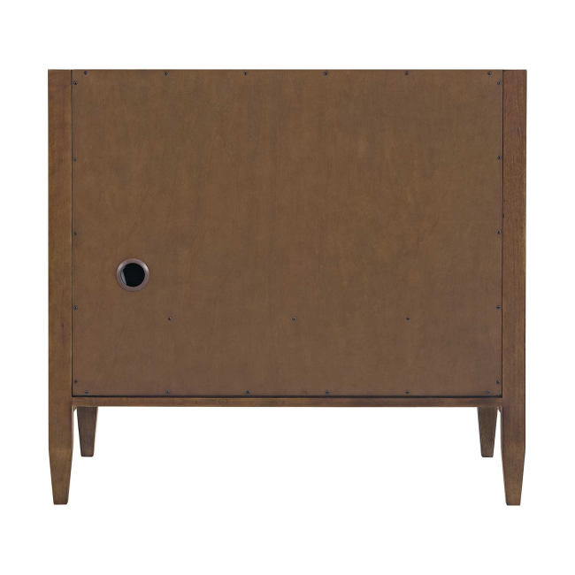 James Martin Vanities Myrrin 36" Single Basin Wood Vanity Set with 3cm White Zeus Silestone Quartz Vanity Top, Rectangular Sink and Electrical Outlet - 8" Faucet Centers