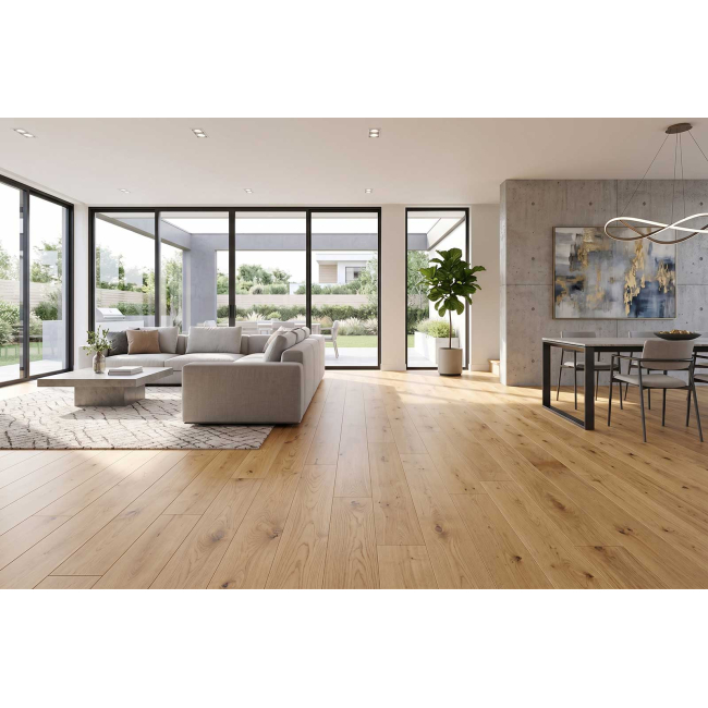 Meadival Spring Asher Engineered Wood Floor with 8 -Layers 5/8'' x 7.5''x 87"xRL