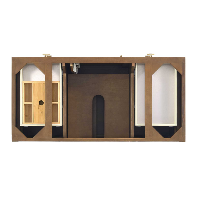 James Martin Vanities Myrrin 48 Inch Free Standing Single Basin Hardwood Vanity Set with Solid Surface Top, Rectangular Sink, USB Port(s), and Electrical Outlet(s)James Martin Vanities Myrrin 48 Inch Free Standing Single Basin Hardwood Vanity Set with Solid Surface Top, Rectangular Sink, USB Port(s), and Electrical Outlet(s)
