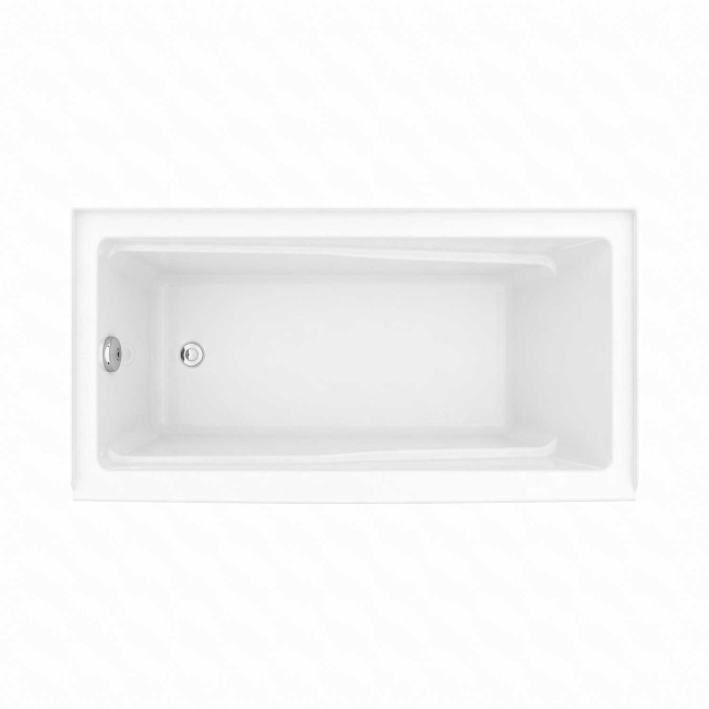 MAAX Rubix 6030 Acrylic Alcove Left-Hand Drain Bathtub in White