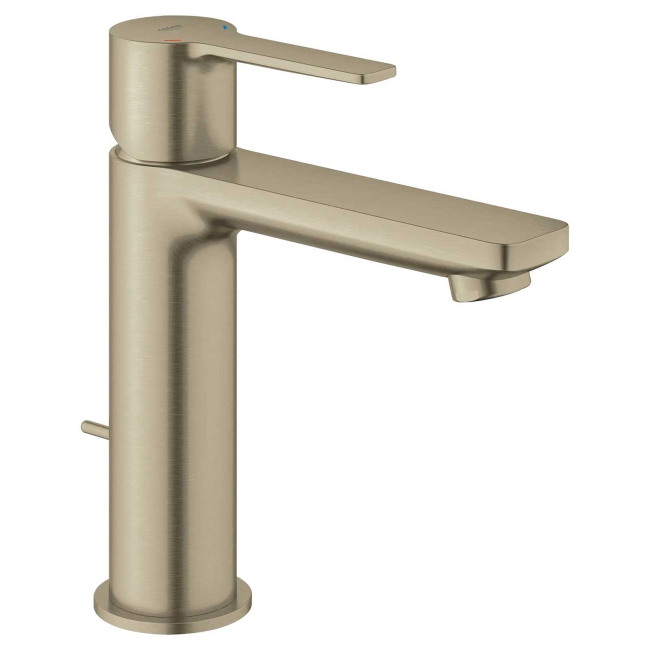 Grohe 23794ENA LINEARE Single Hole Single-Handle S-Size Bathroom Faucet, 1.2 GPM (4.5 L/min) Brushed Nickel Infinity Finish