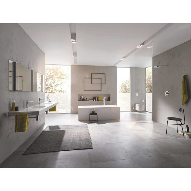 Grohe 2379400A LINEARE Single Hole Single-Handle S-Size Bathroom Faucet, 1.2 GPM (4.5 L/min) GROHE StarLight Chrome